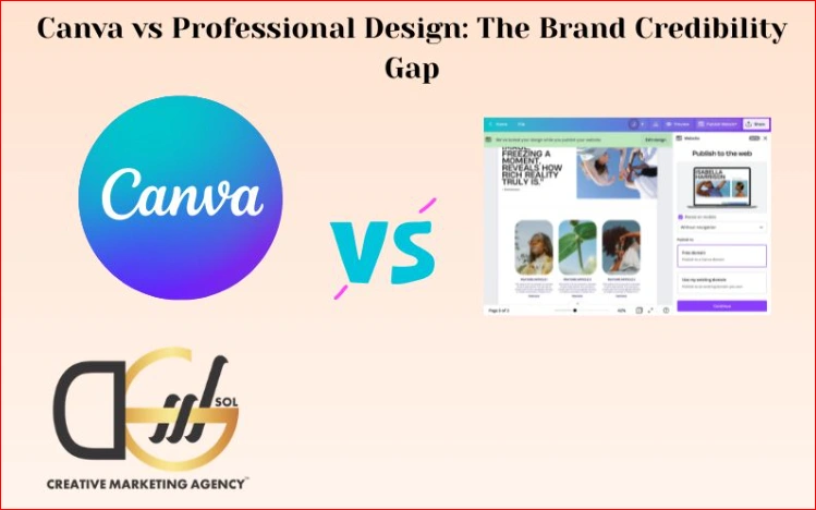 Canva vs Professional Design The Brand Credibility Gap