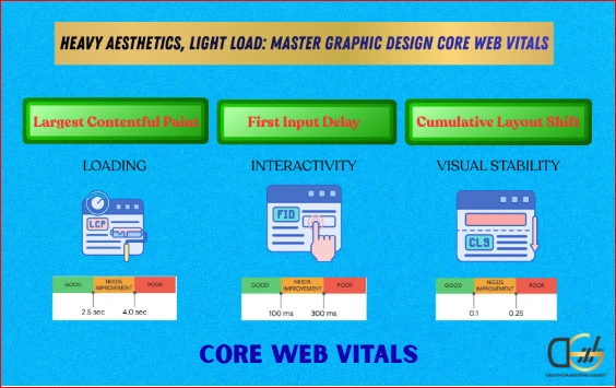 Heavy Aesthetics, Light Load Master Graphic Design Core Web Vitals